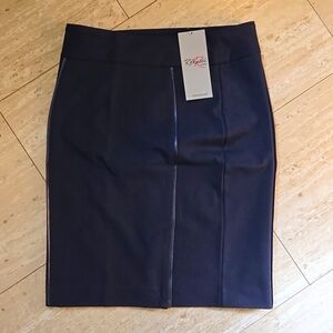 NWT Rekucci Collection Indigo Piping Detail Pencil Skirt